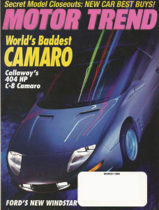 MOTOR TREND 1994 MAR - RZ-7, ESPRIT, CALLAWAY, ZL1-Z
